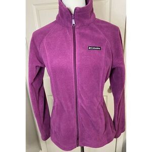 Columbia Women's Purple Fleece Full-Zip Jacket Outdoor‎ Warm Cozy Size M
